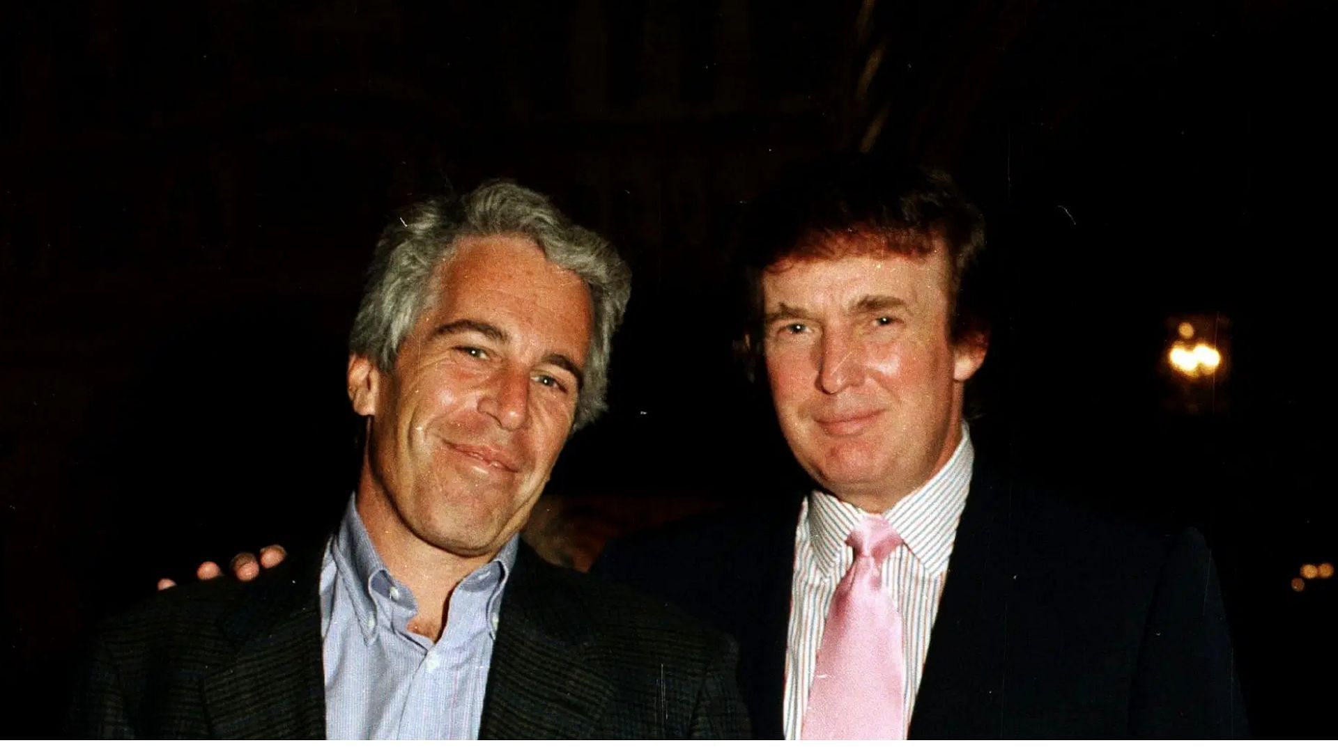 From L to R, Jeffrey Epstein and Donald Trump: image via Getty Images